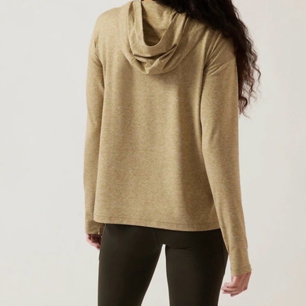 Athleta Uptempo II Hoodie Sweatshirt, Tapestry Gold, Small - Picture 2 of 14